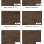 Figure 8: Optical microscope images of Composites