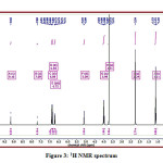 Figure 3: 1H NMR spectrum 