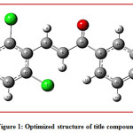 Figure 1: Optimized structure of title compound